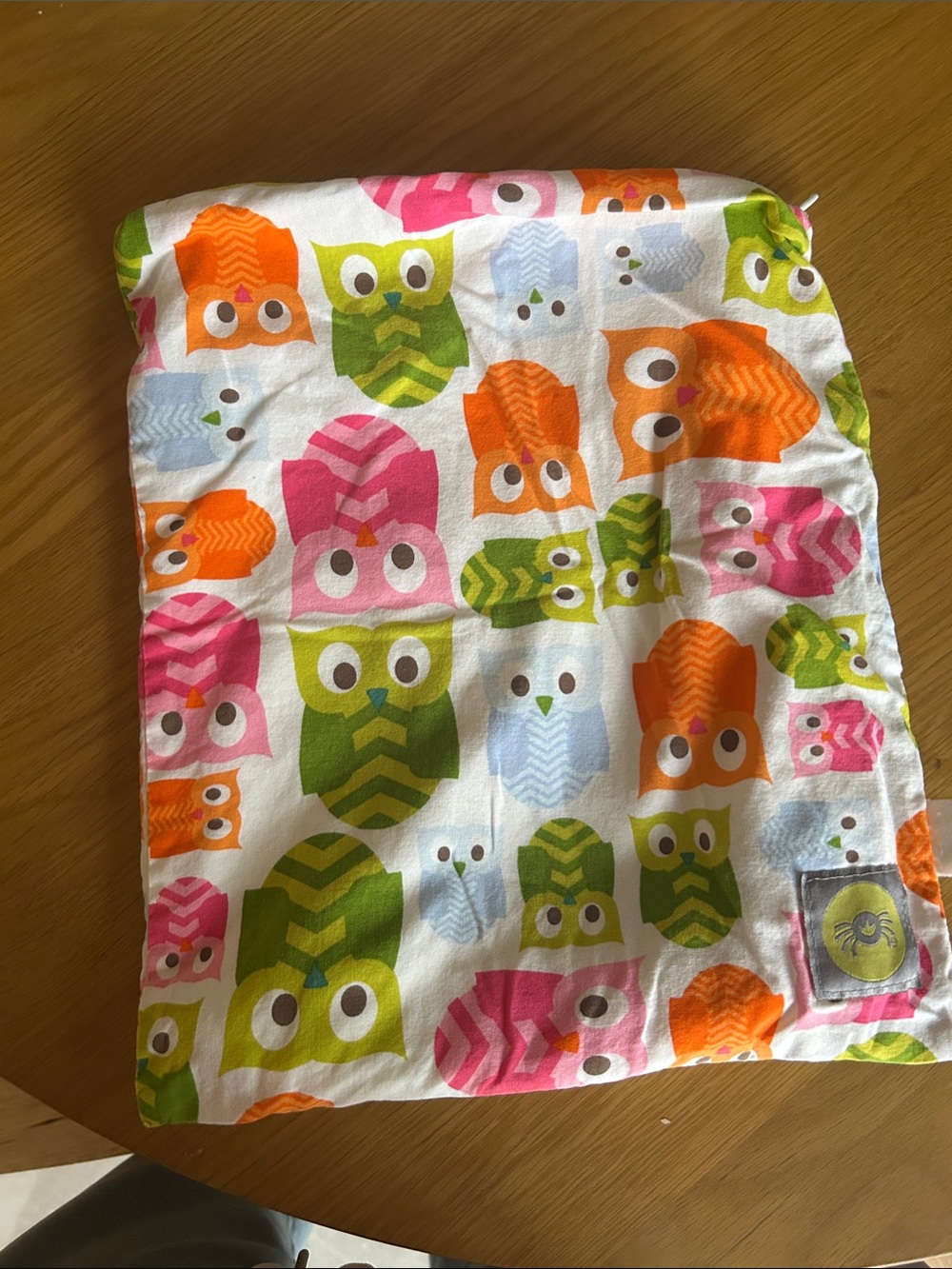 Colorful Owl Printed Wet Bag
